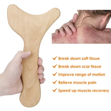 Load image into Gallery viewer, Wood Therapy Massage Tool Lymphatic Drainage Paddle Wooden Scraping Tools Therapy Massager